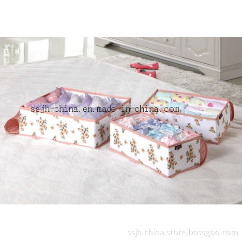 Foldable Storage Organizer Box Underwear Bra Sock Ties (TN-UW 001)